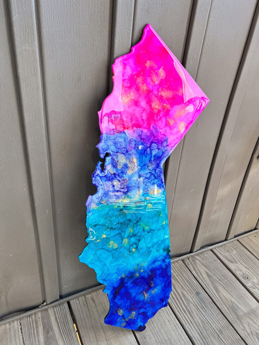 “California ”-RESIN ART