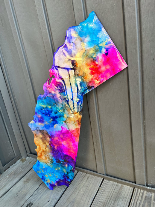 “California ”-RESIN ART