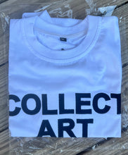 Load image into Gallery viewer, White w/ Black &quot;Collect Art&quot; Tee